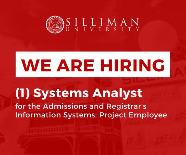 Job Opening: one (1) Systems Analyst for the Admissions and Registrar鈥檚 information systems (project basis: 18-24 months)