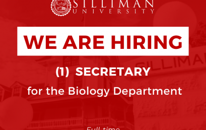 Hiring 1 full-time secretary for the Biology department
