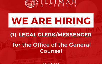 HIRING: One (1) Full-time Legal Clerk/Messenger at the Office of the General Counsel